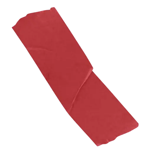 red paper strip decoration