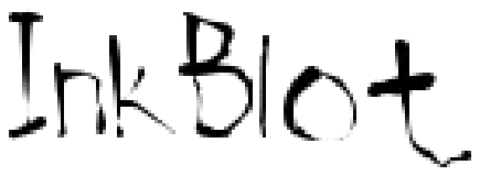 Inkblot font preview